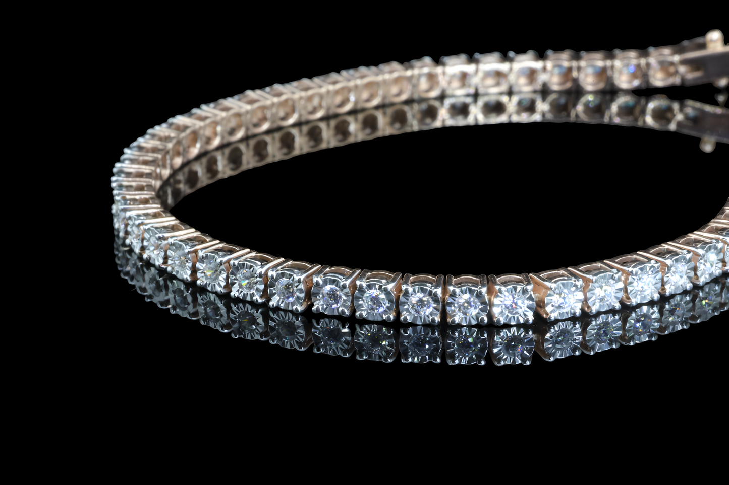 Sparkling Moissanite Diamond Bracelet