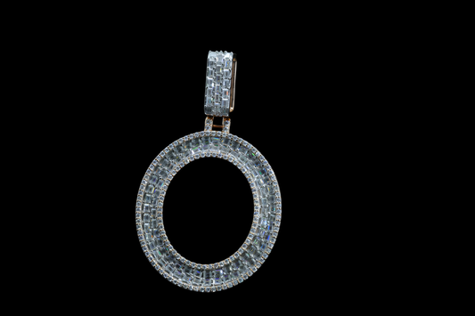 Round Circle Shape Diamond Pendant