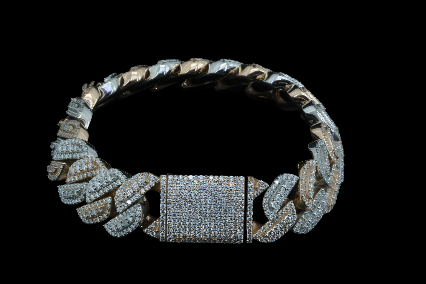 Cuban Style Moissanite Bracelet