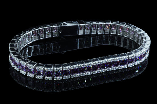 Radiant Moissanite Diamond Bracelet