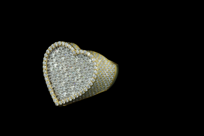 Elegant Heart-Shaped Diamond Ring - Luxury Jewelry