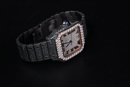 Black And White Dimaond Roman Dial Watches