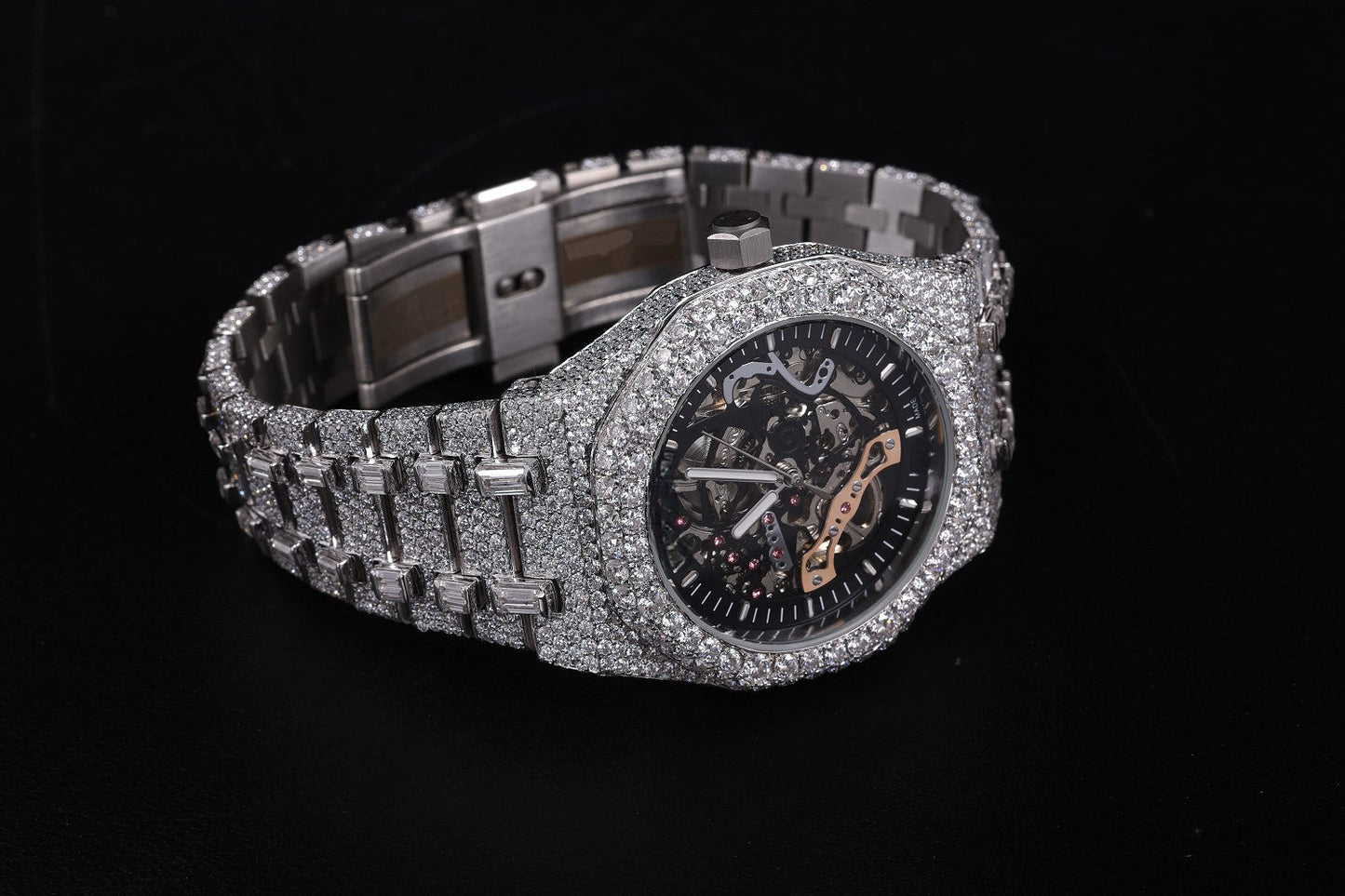 Automatic Movement Watch with Moissanite Sparkle