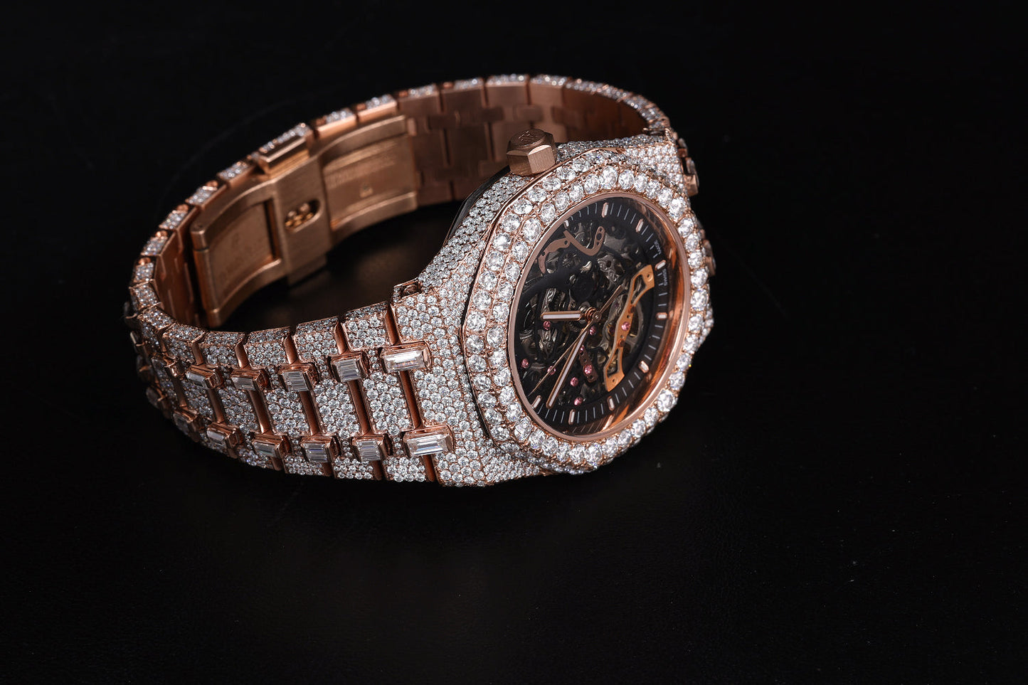 Automatic Movement Watch with Moissanite Sparkle