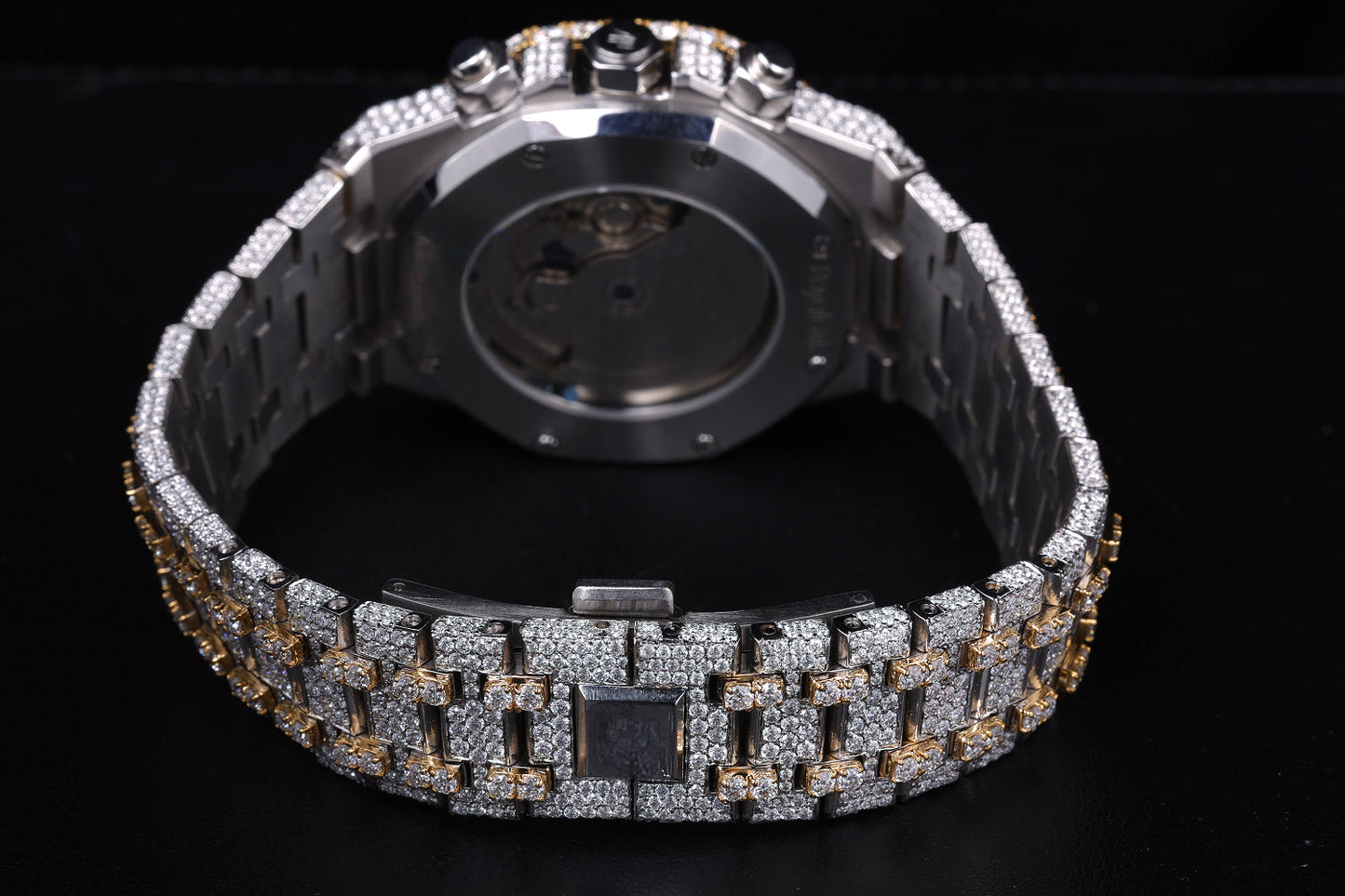 Three Calendar Diamond Two Tone Diamond Watches